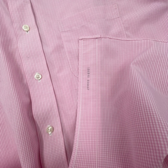 Brooks Brothers Light Pink Mini Gingham Dress Shirt 17-35 Men’s - Picture 3 of 8